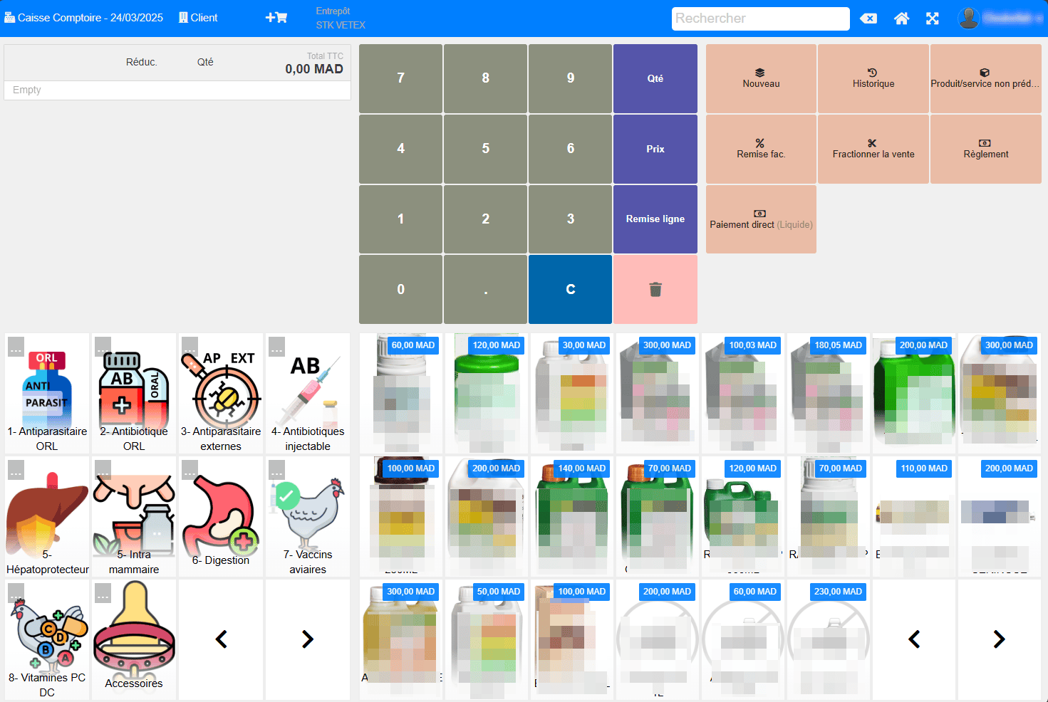 Interface VETEX Manager
