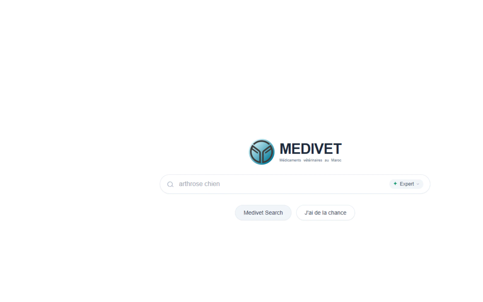Première vue officielle de Medivet avec son moteur de recherche
